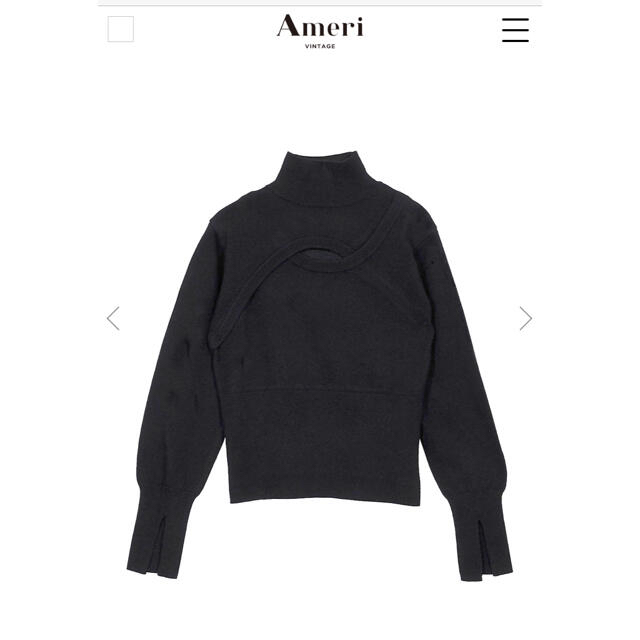 Ameri VINTAGE(アメリヴィンテージ)のLINK UP KNIT TOP レディースのトップス(ニット/セーター)の商品写真