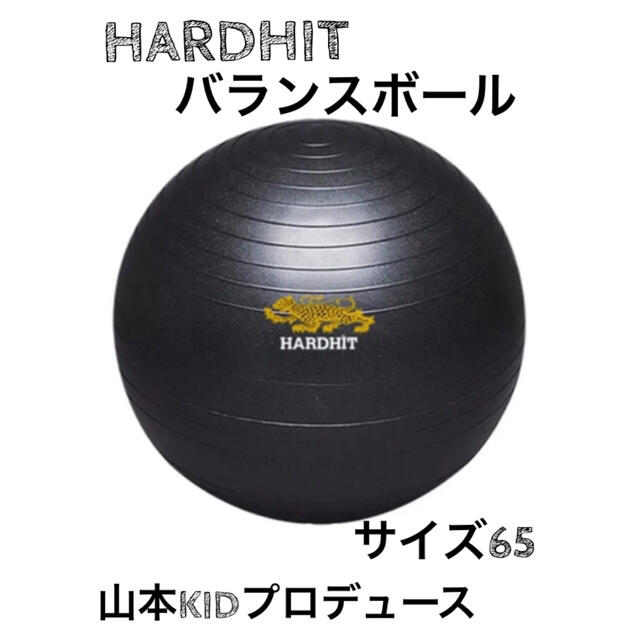 Hard Hit(ハードヒット)の山本KID HARDHIT バランスボール　65センチ　新品 スポーツ/アウトドアのトレーニング/エクササイズ(トレーニング用品)の商品写真