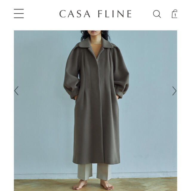 CASA FLINE(カーサフライン) ボリュームスリーブウールコート アウター