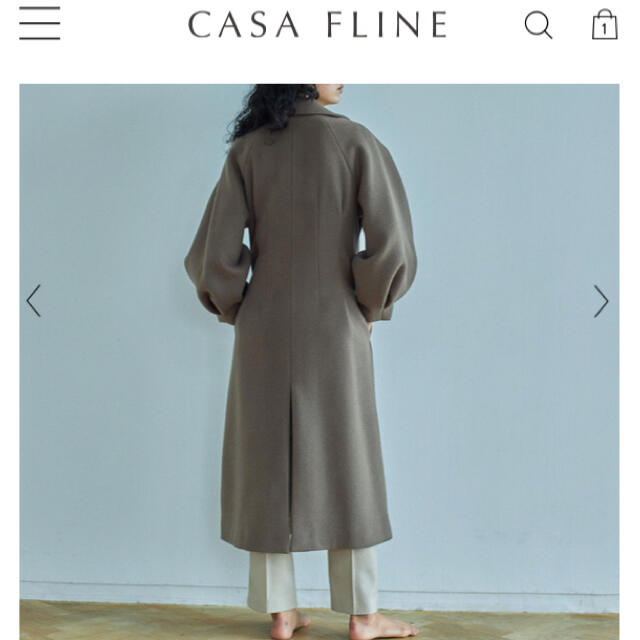 CASA FLINE(カーサフライン) ボリュームスリーブウールコート アウター