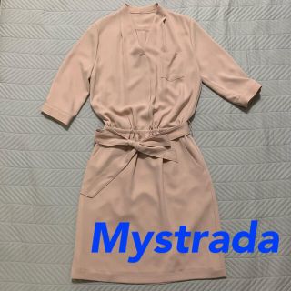 マイストラーダ(Mystrada)の【Mystrada】とろみワンピース(ひざ丈ワンピース)