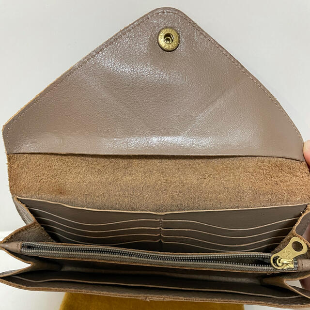 IL BISONTE(イルビゾンテ)のイルビゾンテ　長財布　グレー　保存袋付き レディースのファッション小物(財布)の商品写真