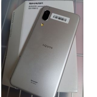 AQUOS　sense3本体　ケース付き(スマートフォン本体)