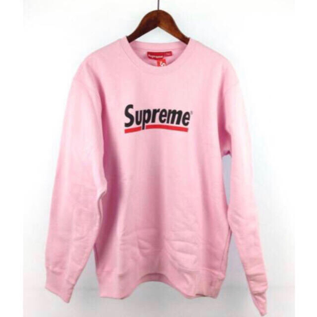 Supreme(シュプリーム)のsupreme  スウェット　ピンク　サイズL メンズのトップス(スウェット)の商品写真