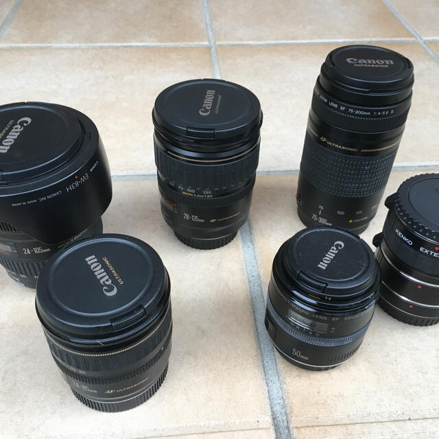Canon(キヤノン)のキャノン製レンズ6本 スマホ/家電/カメラのカメラ(レンズ(ズーム))の商品写真