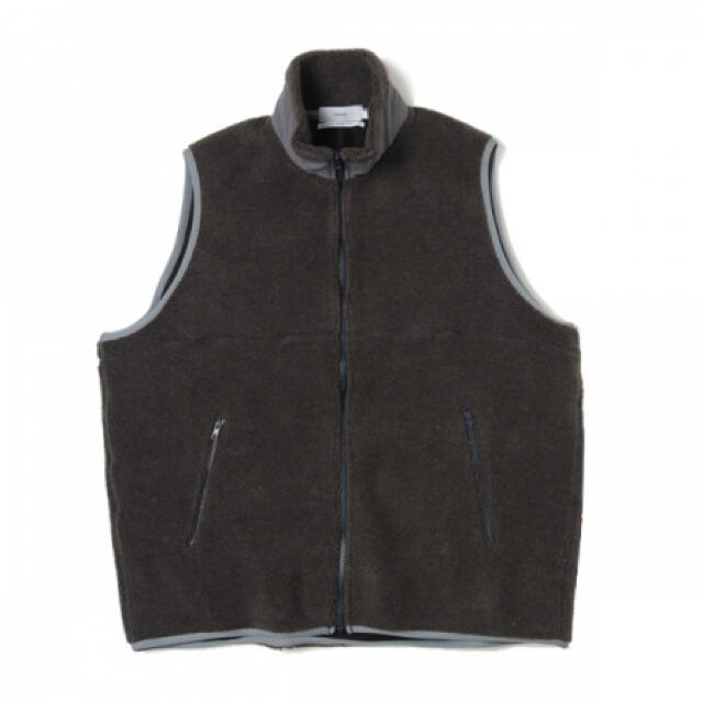 COMOLI(コモリ)のGraphpaper グラフペーパーWool Boa Zip-Up Vest   メンズのトップス(ベスト)の商品写真