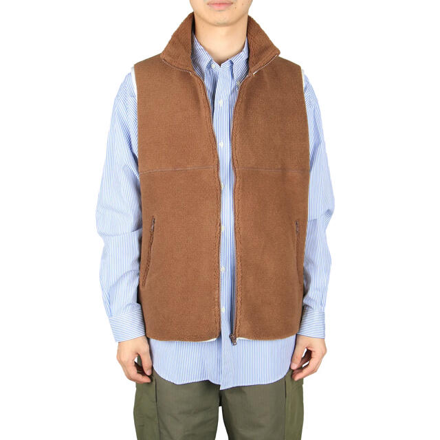 Graphpaper グラフペーパーWool Boa Zip-Up Vest