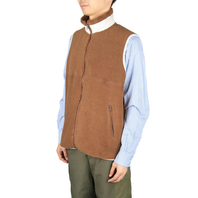 COMOLI(コモリ)のGraphpaper グラフペーパーWool Boa Zip-Up Vest   メンズのトップス(ベスト)の商品写真