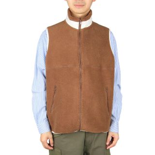 コモリ(COMOLI)のGraphpaper グラフペーパーWool Boa Zip-Up Vest  (ベスト)