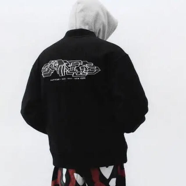 Supreme(シュプリーム)のsupreme delta logo varsity jacket メンズのジャケット/アウター(スタジャン)の商品写真