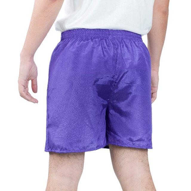 タイシルクトランクス パンツ 下着 メンズ 無地 ３枚セットまとめ買い（紫XL） メンズのパンツ(ショートパンツ)の商品写真
