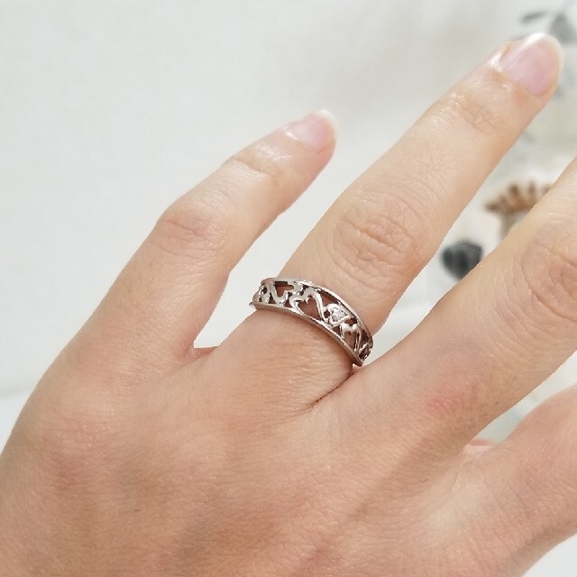 Samantha Tiara(サマンサティアラ)の専用!　k18ダイヤモンドリング　k18指輪　18金 レディースのアクセサリー(リング(指輪))の商品写真