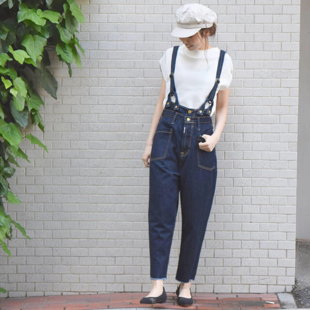 スピックアンドスパン SOMETHING × Spick & Spanサロペット スピックアンドスパン SOMETHING × Spick & Spanサロペット