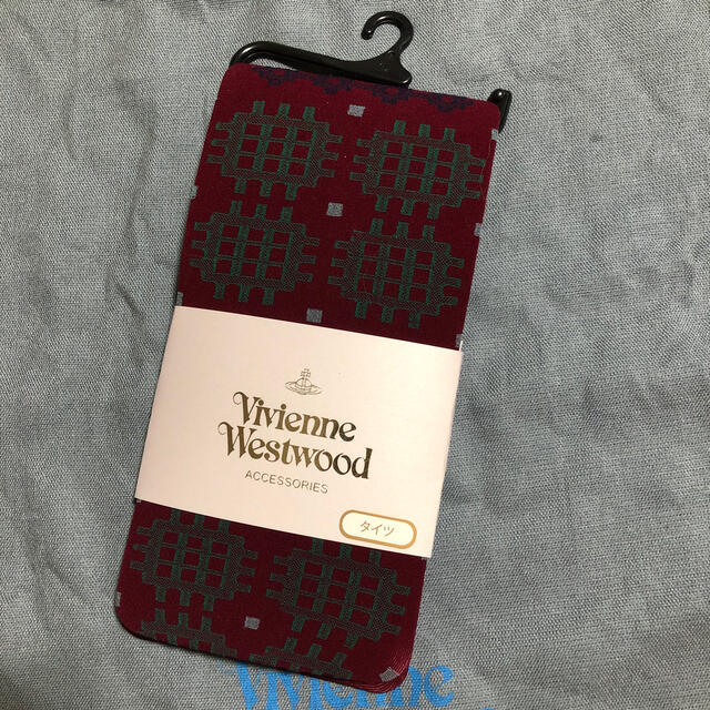 Vivienne Westwood(ヴィヴィアンウエストウッド)のヴィヴィアンウエストウッド　ウェールズツイードタイツ　ベールワイン レディースのレッグウェア(タイツ/ストッキング)の商品写真