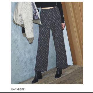 アリシアスタン(ALEXIA STAM)のPattern Jacquard Knit Pants  (カジュアルパンツ)