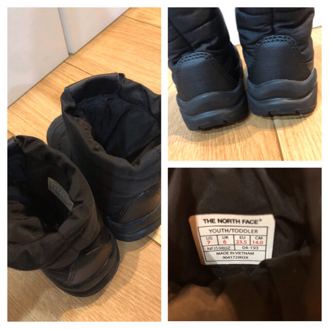 THE NORTH FACE(ザノースフェイス)のノースフェイス ヌプシ スノーブーツ　ブラック　14cm キッズ/ベビー/マタニティのキッズ靴/シューズ(15cm~)(ブーツ)の商品写真