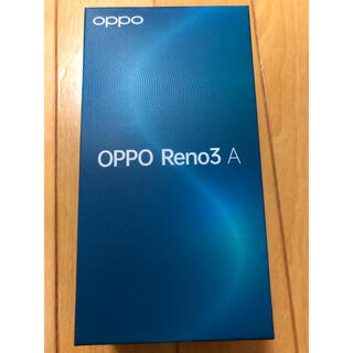 オッポ(OPPO)のoppo Reno3A（新品　ブラック　simロック解除済）(スマートフォン本体)