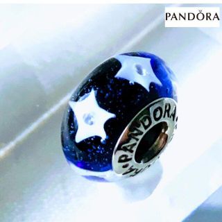 スワロフスキー(SWAROVSKI)の【新品】PANDORA パンドラ チャーム ナイトブルー ホワイトスター(チャーム)