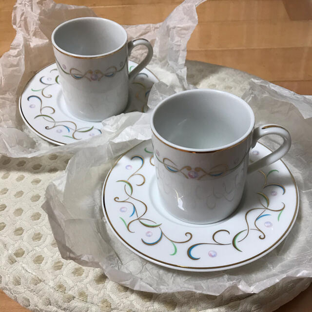 MIKIMOTO(ミキモト)のMIKIMOTO ミキモト ペアカップ＆ソーサー　新品 インテリア/住まい/日用品のキッチン/食器(食器)の商品写真