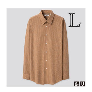 ルメール(LEMAIRE)の【L】UNIQLO U ブロードストライプシャツ　ユニクロ　ユー　ルメール(シャツ)