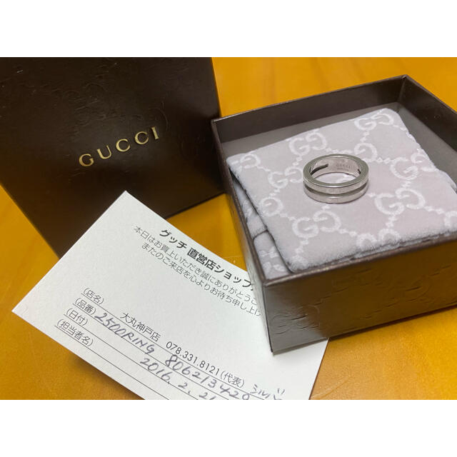 Gucci(グッチ)のgucci リング　11号　最終値下 レディースのアクセサリー(リング(指輪))の商品写真