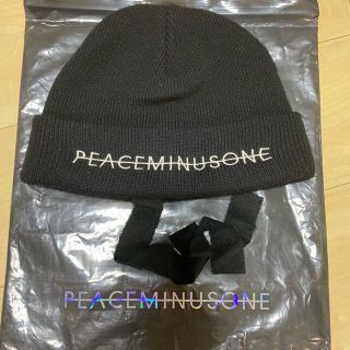 ピースマイナスワン(PEACEMINUSONE)のpeaceminusone KNIT CAP(BLACK)(ニット帽/ビーニー)