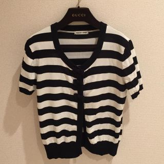 ザラ(ZARA)の☆美品 ボーダー カーディガン(カーディガン)