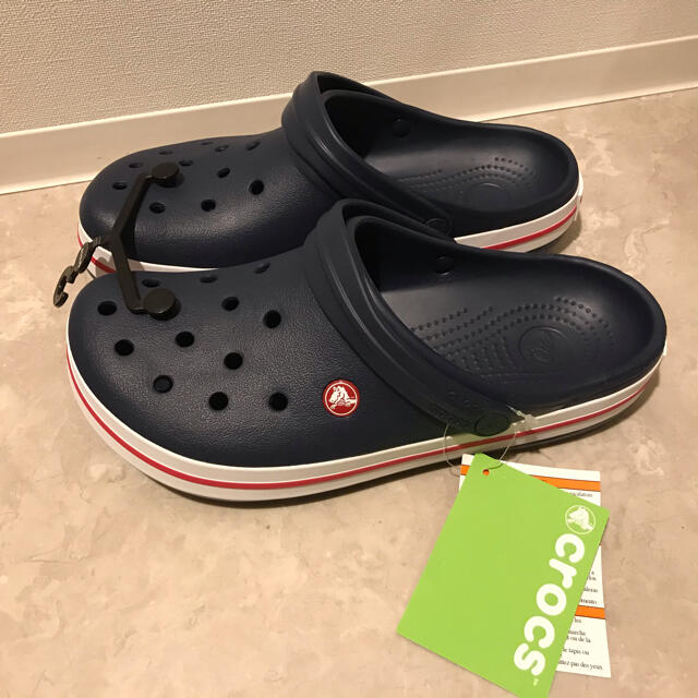 crocs(クロックス)の値下げ　crocs クロックス crocband ネイビー M9（M9/W11） メンズの靴/シューズ(サンダル)の商品写真