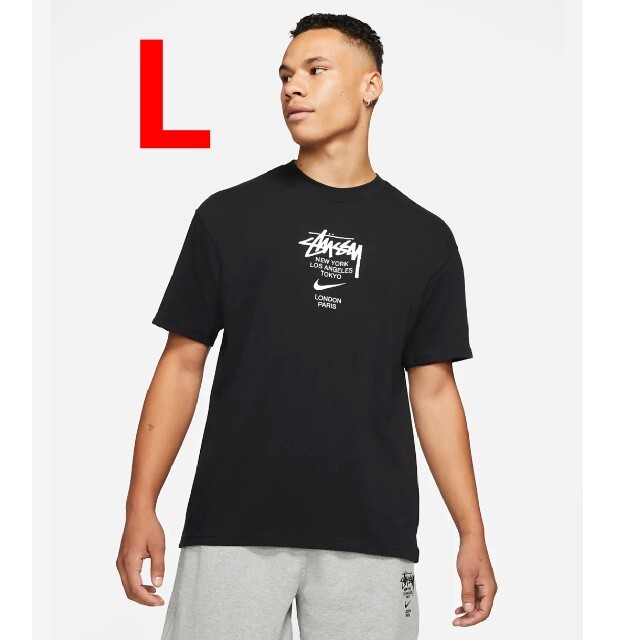 NIKE(ナイキ)のNIKE stussy INTERNATIONAL TEE Tシャツ 新品未使用 メンズのトップス(Tシャツ/カットソー(半袖/袖なし))の商品写真