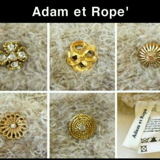 Adam et Rope'(アダムエロぺ)のｱﾀﾞﾑｴﾛﾍﾟ アルパカカーデ レディースのトップス(カーディガン)の商品写真