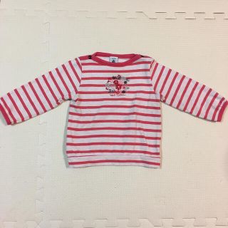 プチバトー(PETIT BATEAU)のプチバトー  18m 長袖　トレーナー　ピンク(シャツ/カットソー)