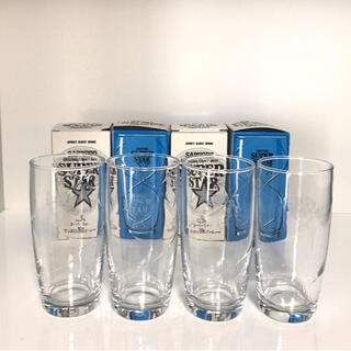 トウヨウササキガラス(東洋佐々木ガラス)のサッポロ スーパースター グラス 4個セット(グラス/カップ)