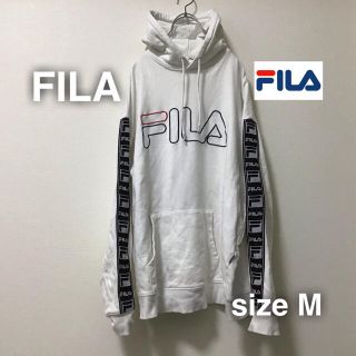 フィラ(FILA)のFILA フィラ　パーカー　スウェット　トレーナー　M 肩ライン　ビックロゴ(パーカー)