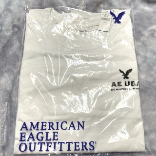 アメリカンイーグル(American Eagle)のアメリカンイーグル　ロンT メンズ　XL 白(Tシャツ/カットソー(七分/長袖))