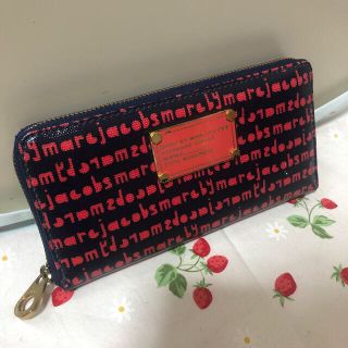 マークバイマークジェイコブス(MARC BY MARC JACOBS)のりかこ様専用美品マークジェイコブス　エナメル　長財布　ロゴ　紺ネイビー　1(財布)