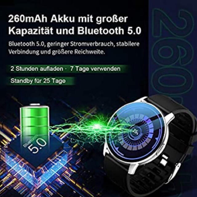  メンズ スマートウォッチ 丸型 1.3インチフルタッチスクリーン  メンズの時計(腕時計(デジタル))の商品写真