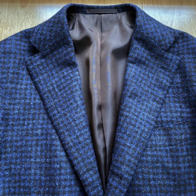 取寄商品 【超美品】ブリッラペルイルグストチェックジャケット 46