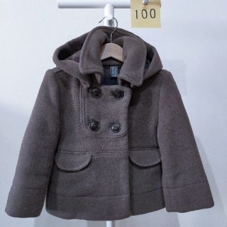 ザラ(ZARA)のZARA 100 ウールコート ブラウン(コート)