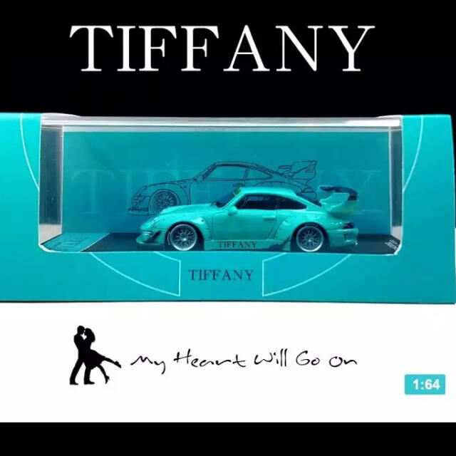 1/64 レア日本未販売　Tiffanyブルー　ポルシェ　新品未使用