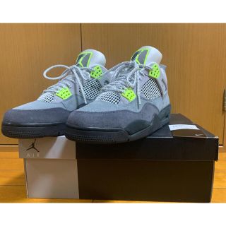 ナイキ(NIKE)のNIKE AIR JORDAN 4 RETRO LE "NEON" 28cm(スニーカー)