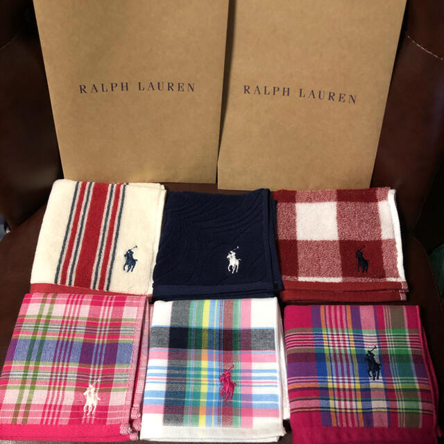 Ralph Lauren(ラルフローレン)のラルフローレン　ハンカチ　6枚セット レディースのファッション小物(ハンカチ)の商品写真