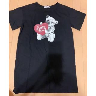 アンクルージュ(Ank Rouge)のAnk Rouge くまプリントBigTシャツ(ミニワンピース)