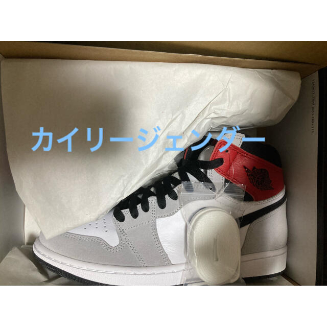 NIKE(ナイキ)のジョーダン1 ライトスモークグレー　26.5センチ メンズの靴/シューズ(スニーカー)の商品写真