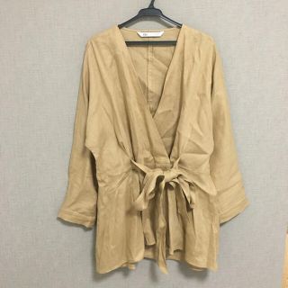 ザラ(ZARA)のZARA   ウエストリボン ブラウス(シャツ/ブラウス(長袖/七分))