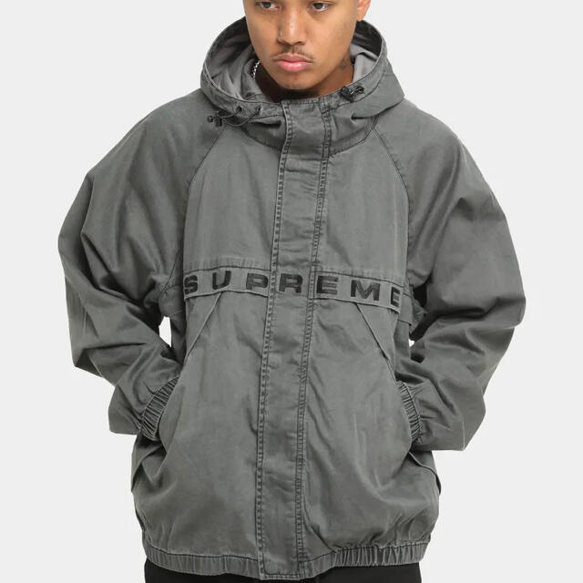 Supreme Overdyed Twill Hooded Jacket 黒XL