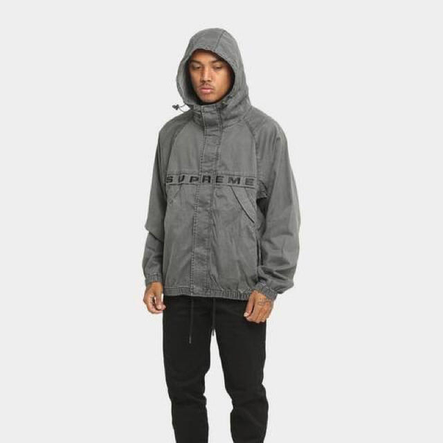 Supreme Overdyed Twill Hooded Jacket 黒XL