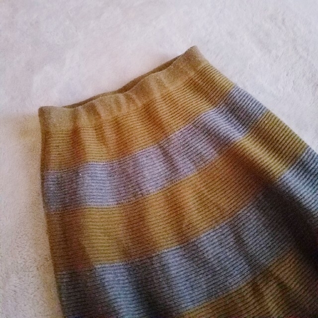 [north object de petit]border knit skirt レディースのワンピース(ひざ丈ワンピース)の商品写真