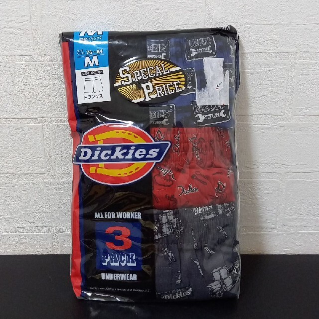 Dickies(ディッキーズ)の【新品】Dickies　ディッキーズ　トランクス　M 3枚セット メンズのアンダーウェア(ボクサーパンツ)の商品写真