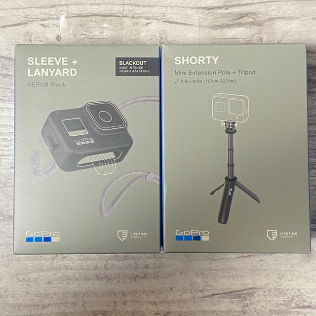 GoPro(ゴープロ)の新品未開封 GoPro SHORTY &Sleeve+Lanyard スマホ/家電/カメラのカメラ(その他)の商品写真