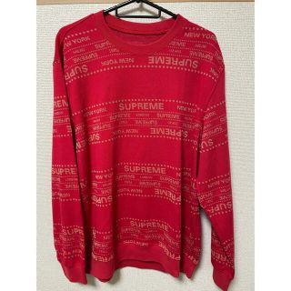 シュプリーム(Supreme)のMetallic Jacquard Crewneck(ニット/セーター)